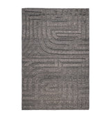 The Rug Company Wool Folk Slate Area Rug 2.74m x 1.83m