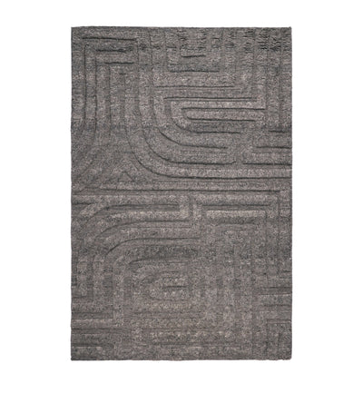 The Rug Company Wool Folk Slate Area Rug 2.74m x 1.83m