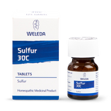 Weleda Sulphur 30c Homeopathic Tablets for Skin Eczema Itching Relief 125 Tablets
