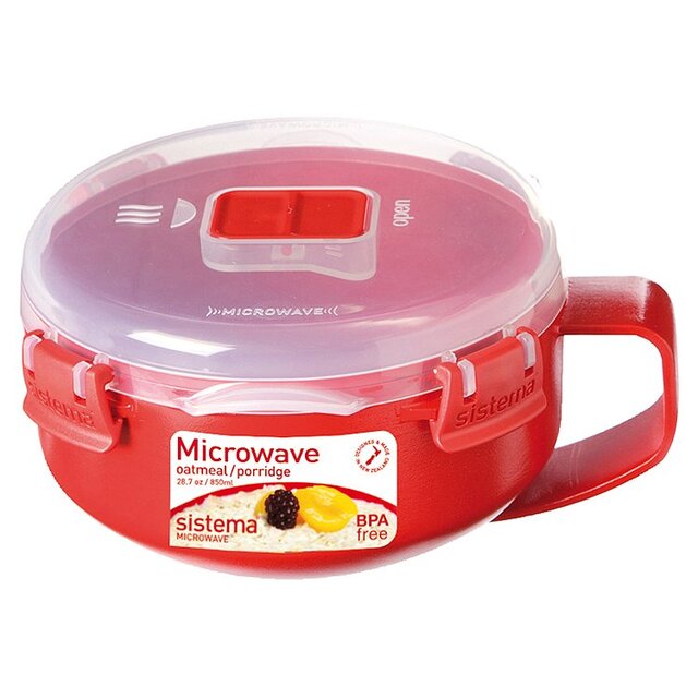 Sistema Plastic Porridge Bowl 850ml - McGrocer