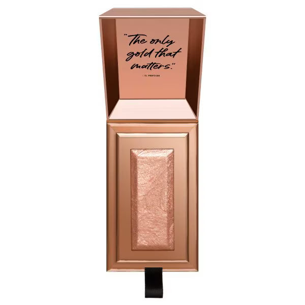 NYX Money Heist Rose Highlight compact, imported from the UK