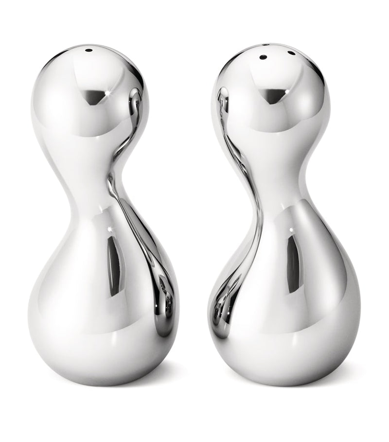 Georg Jensen Cobra salt and pepper shakers, UK version