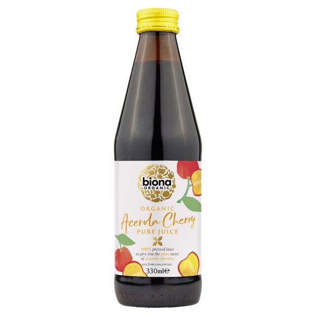 Biona Organic Acerola Cherry Pure Pressed Juice 330ml - McGrocer