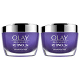 Olay Regenerist Retinol 24 Night Moisturiser Cream, 2 x 50ml - McGrocer
