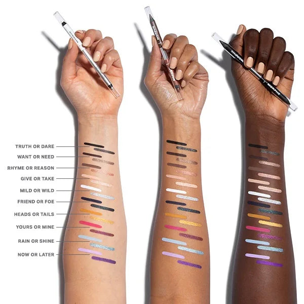 Morphe Bi-Liner dual ended gel pencil Heads Or Tails eyeliner, imported from the UK