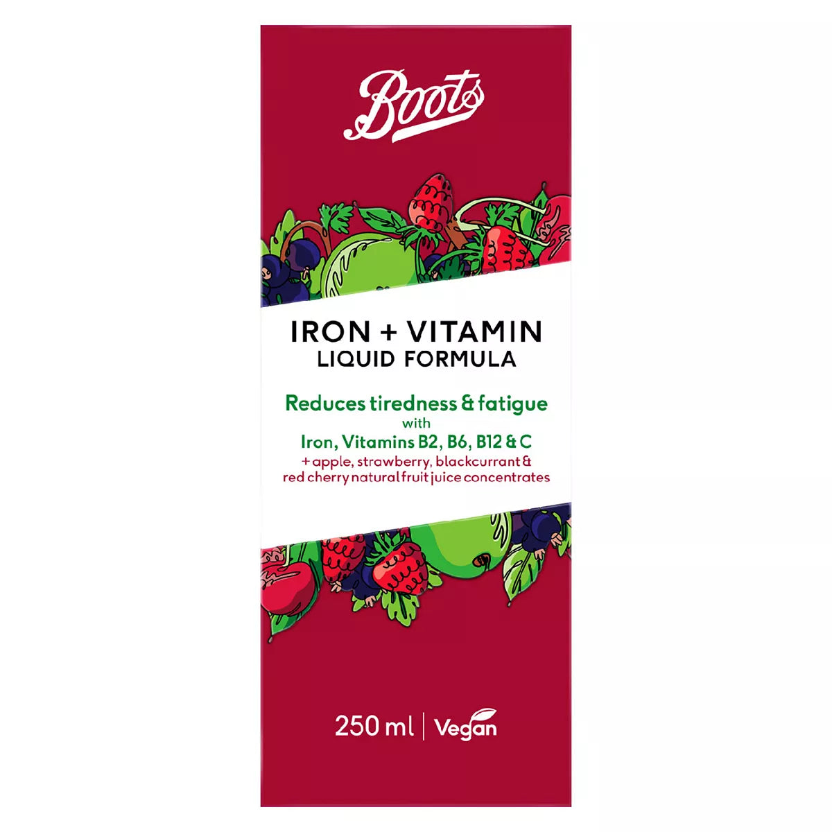 Boots Iron + Vitamin Liquid Formula, 250ml - McGrocer