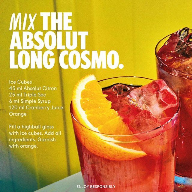 Absolut Citron Lemon Flavoured Swedish Vodka 70cl - McGrocer