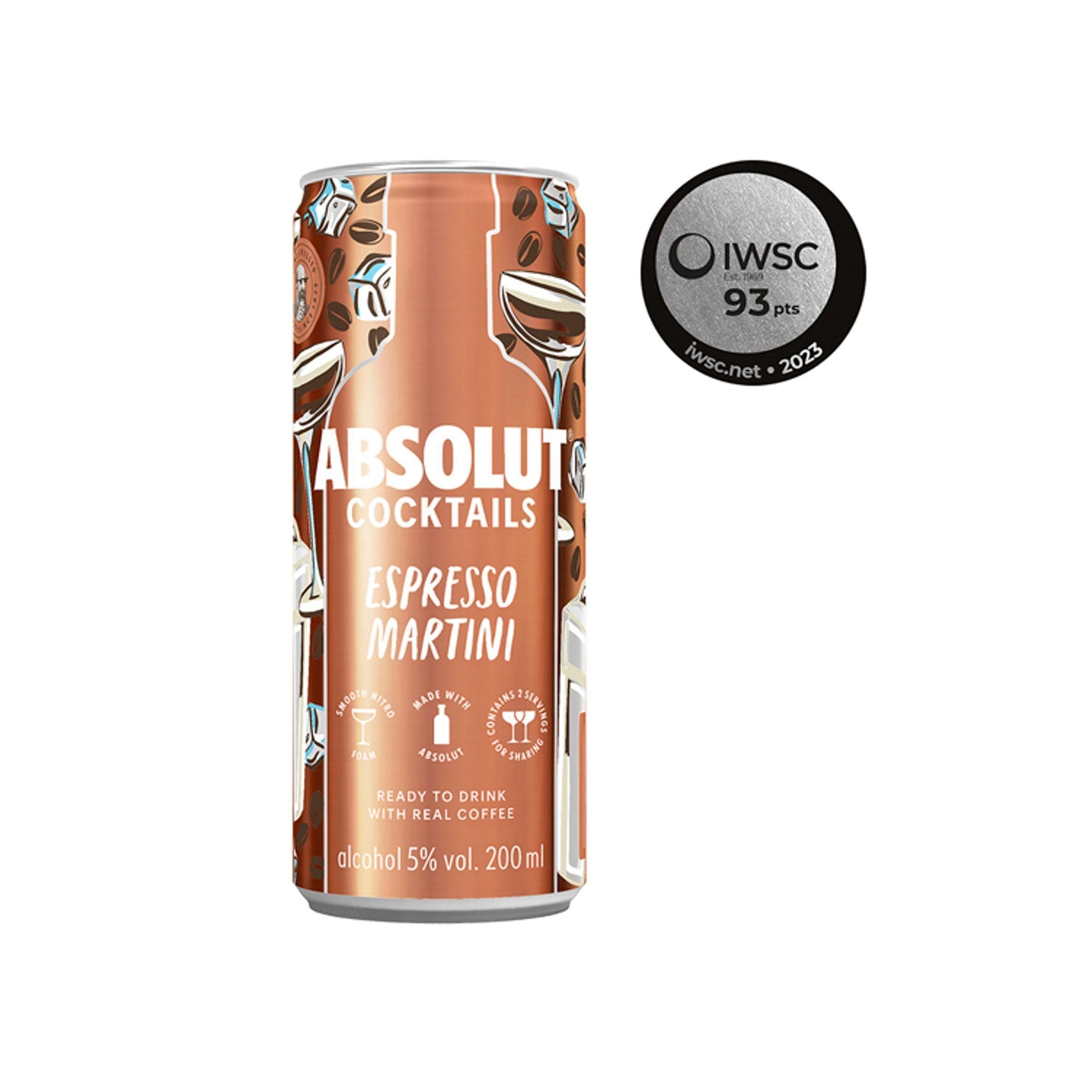 Absolut Cocktails Espresso Martini 200ml - McGrocer
