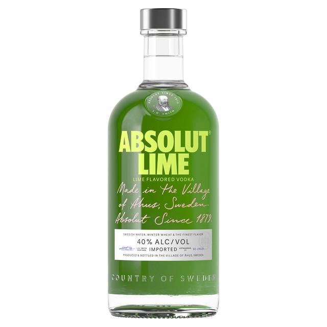 Absolut Lime Flavoured Swedish Vodka 70cl - McGrocer