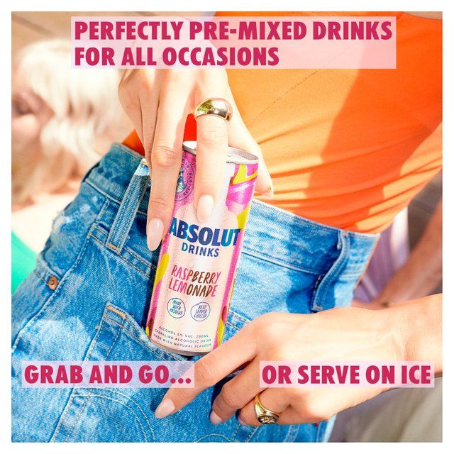 Absolut Raspberry Lemonade Pre-Mixed Drink 250ml - McGrocer
