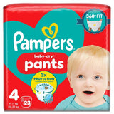 Pampers Baby-Dry Nappy Pants Size 4 Carry Pack x23 Nappies