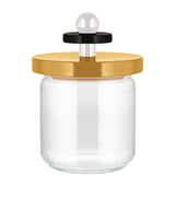 Alessi Storage Jar Glass and Beech Wood Kitchen Container