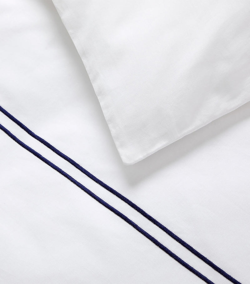 Yves Delorme Organic Cotton Duo Marine King Duvet Cover (British brand)
