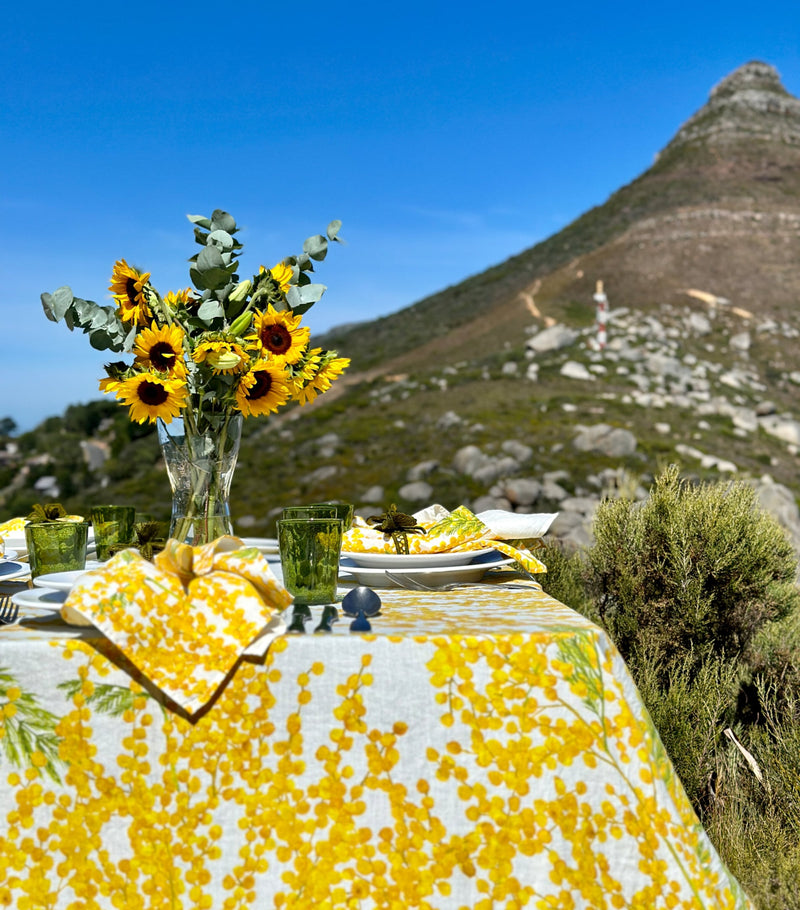 Summerill & Bishop Linen Mimosa Napkin (50cm x 50cm)