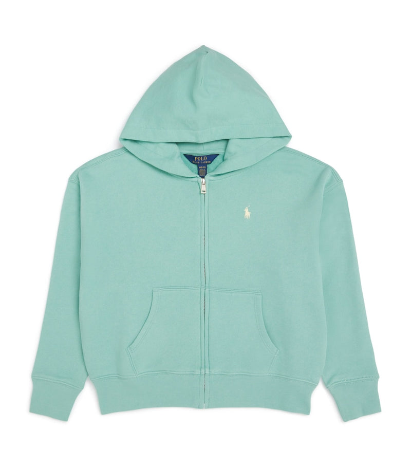 Ralph Lauren Kids Polo Pony Zip-Up Hoodie 7-14 Years, imported from the UK