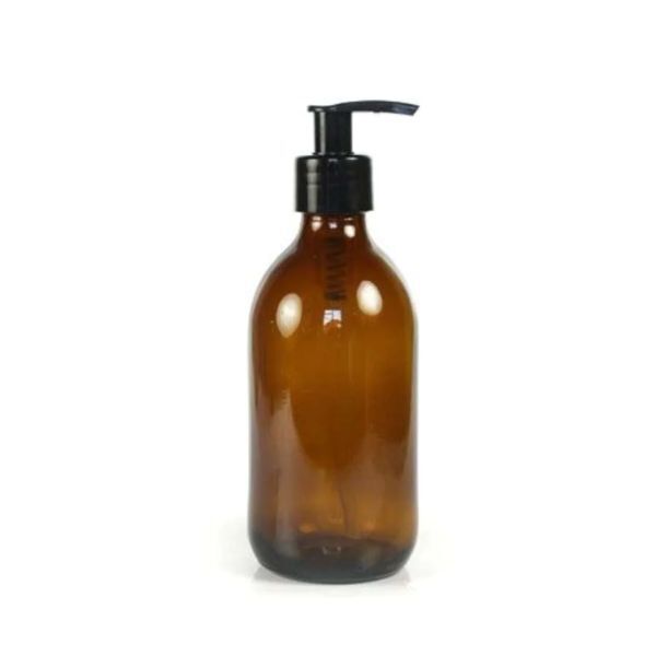 Acala Amber Glass Pump Bottle 250ml - McGrocer