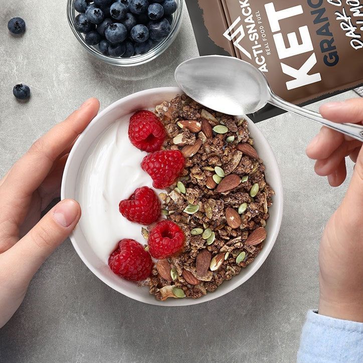 Acti-Snack Keto Granola Dark Chocolate Almond 300g - McGrocer