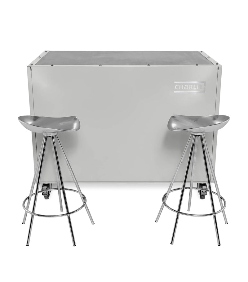 Charlie Oven stainless steel outdoor island cabinet with castors, 90x120x70cm - British product