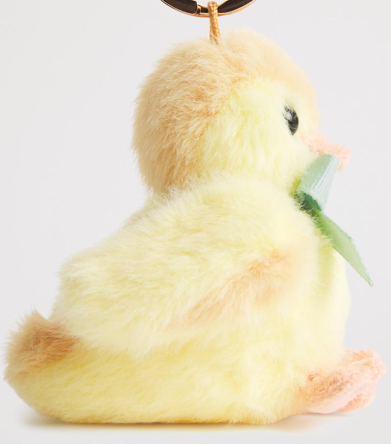 Soft Plush Chick Keyring for Keys and Bags