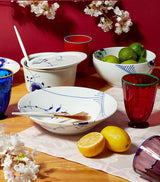Blue Fluted Mega Deep Plate 24cm