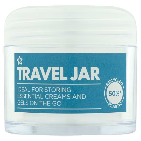 Superdrug travel storage jar 60ml capacity (British brand)