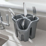 Addis 100% Recycled Cutlery Drainer Light Grey - McGrocer