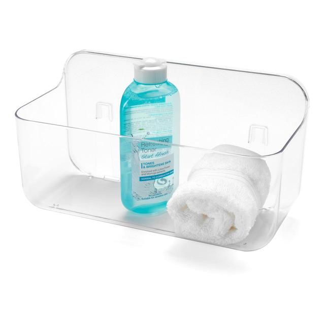 Addis Invisifix Bathroom Shower Storage Caddy Holder Clear - McGrocer