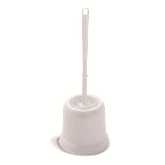 Addis Round Open Toilet Brush Set White - McGrocer