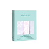 aden + anais™ Essentials 3 Pack Cotton Muslin Washcloth - Damsel - McGrocer