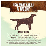 Adventuros Wild Chew Venison Large Dog Treats 200g - McGrocer