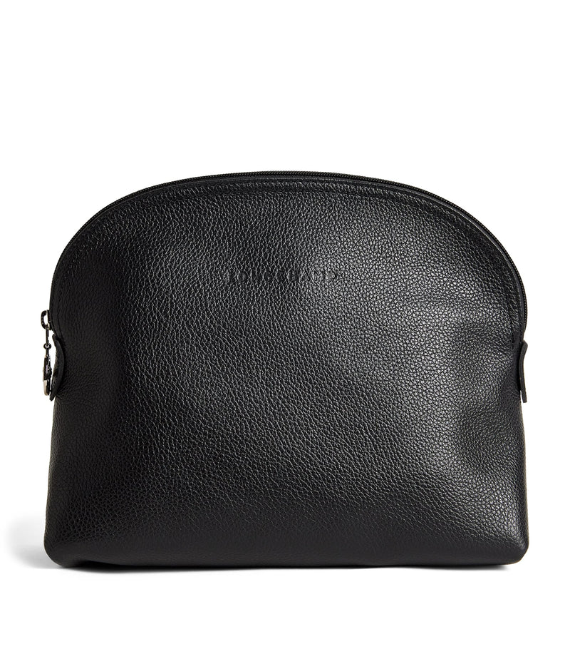 Longchamp Leather Le Foulonné Wash Bag