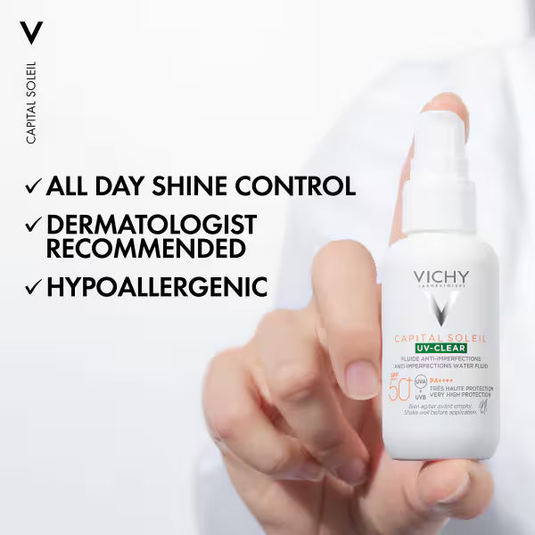 Vichy UV-Clear Sun Protection SPF50+ 40ml (British brand)
