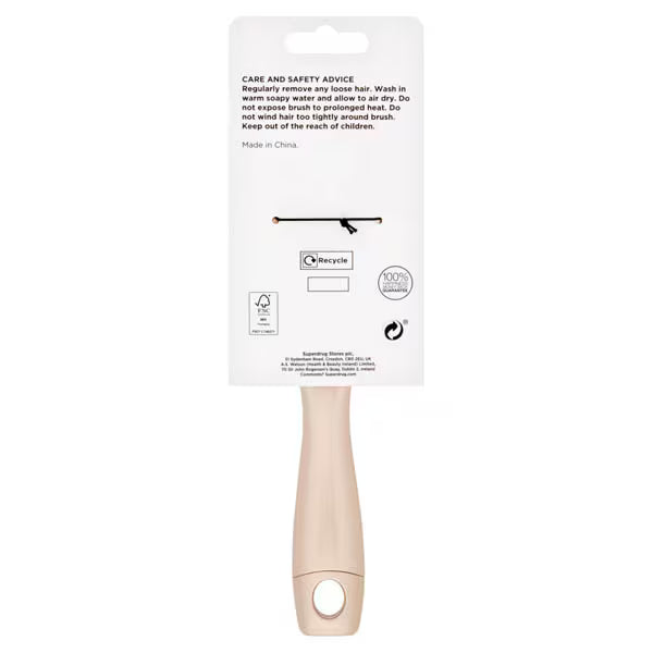 Superdrug large detangler hairbrush gold finish (British brand)