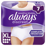 Always Discreet Incontinence Underwear Plus XL 7 Pack