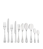 Carrs English Reed and Ribbon silver-plated 84-piece cutlery set - British product