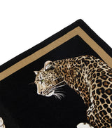 Double-Face Linen Leopardo Print Placemat and Napkin Set