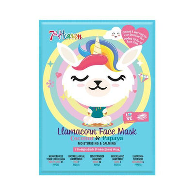 7th Heaven Llamacorn Face Mask Coconut Papaya Sheet Mask