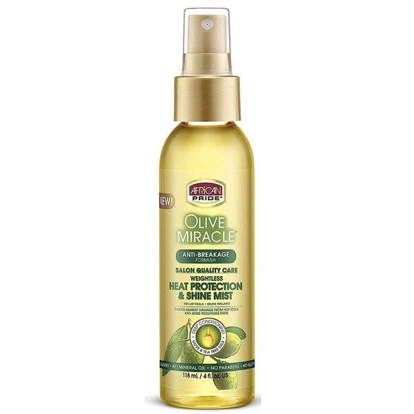 African Pride Olive Miracle Heat Protection And Shine Mist - McGrocer