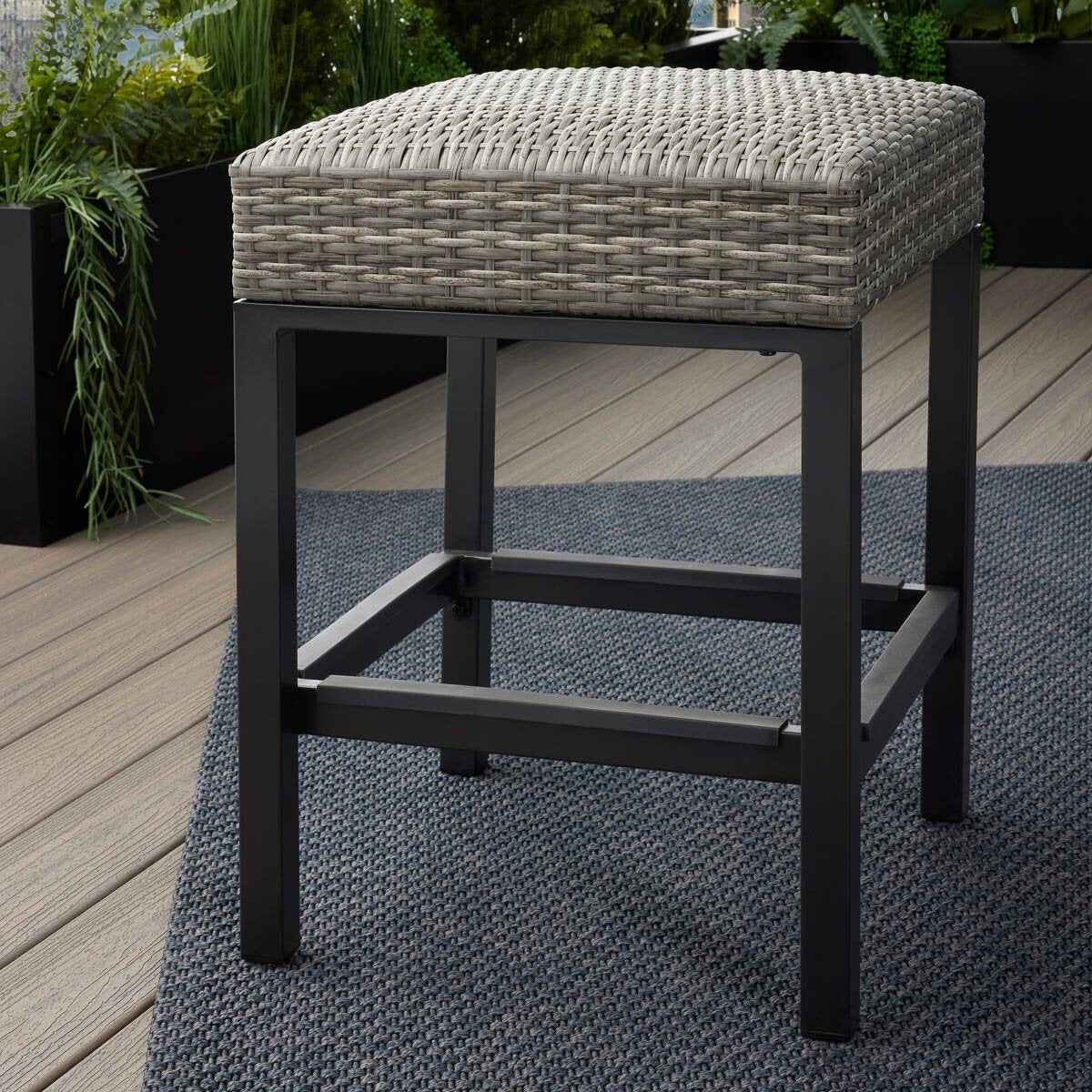 Agio Winlock 5 Piece Woven High Dining Set + Cover - McGrocer