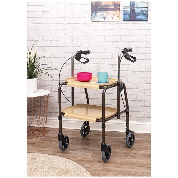 Aidapt Adjustable Kitchen Trolley with brakes - McGrocer