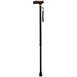 Aidapt Extendable Black Walking Cane with Strap - McGrocer