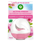 Airwick Active Fresh Bathroom Air Freshener Magnolia & Cherry Blossom 75ml - McGrocer
