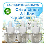 Airwick Crisp Linen & Lilac Plug In Triple Refill 3 x 19ml - McGrocer