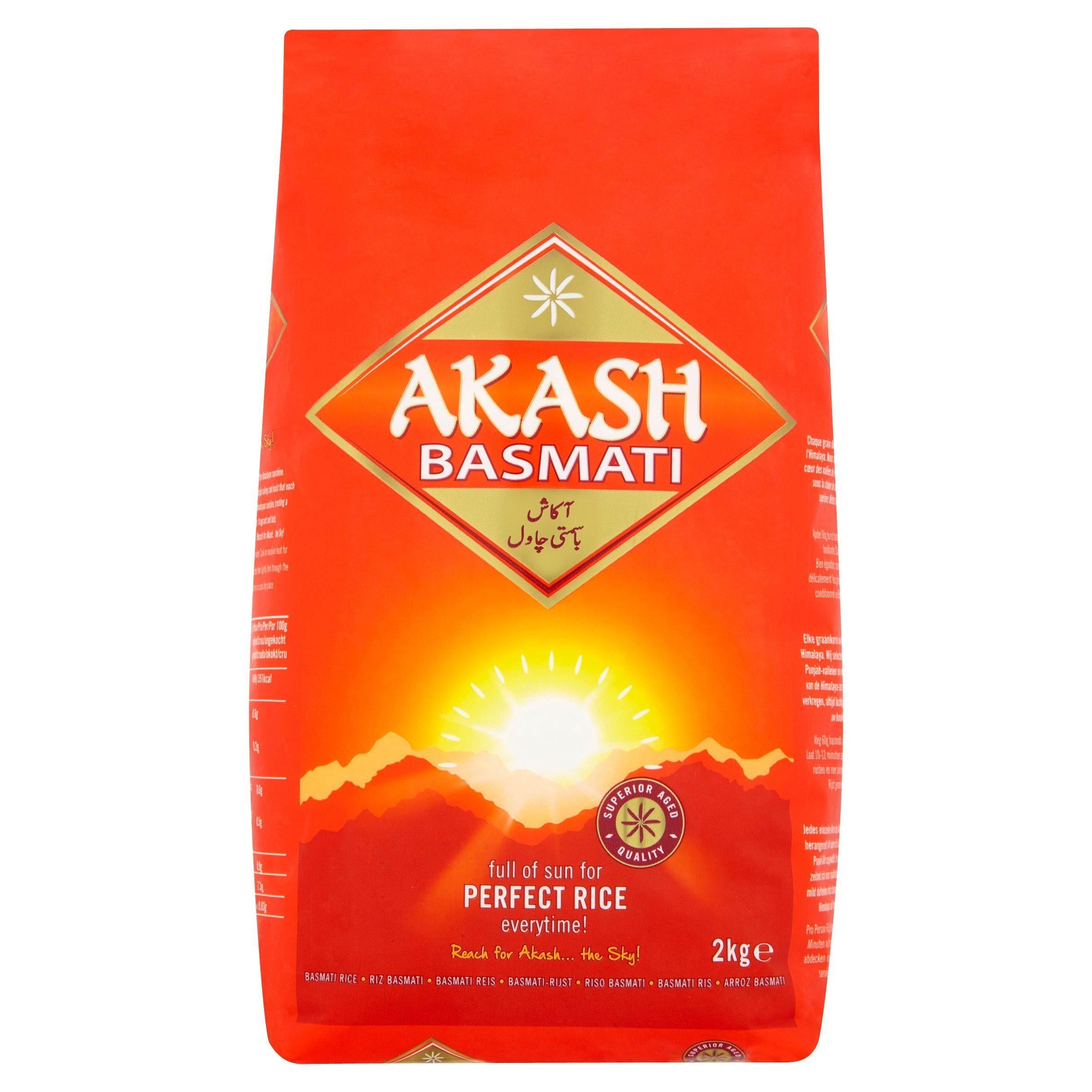 Akash Gold Basmati Rice 2kg - McGrocer