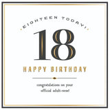 Alice Scott 18 Official Adult Birthday Card - McGrocer