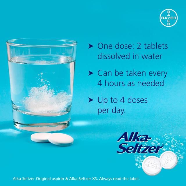 Alka Seltzer Original Pain Relief Effervescent Tablets 20 per pack - McGrocer