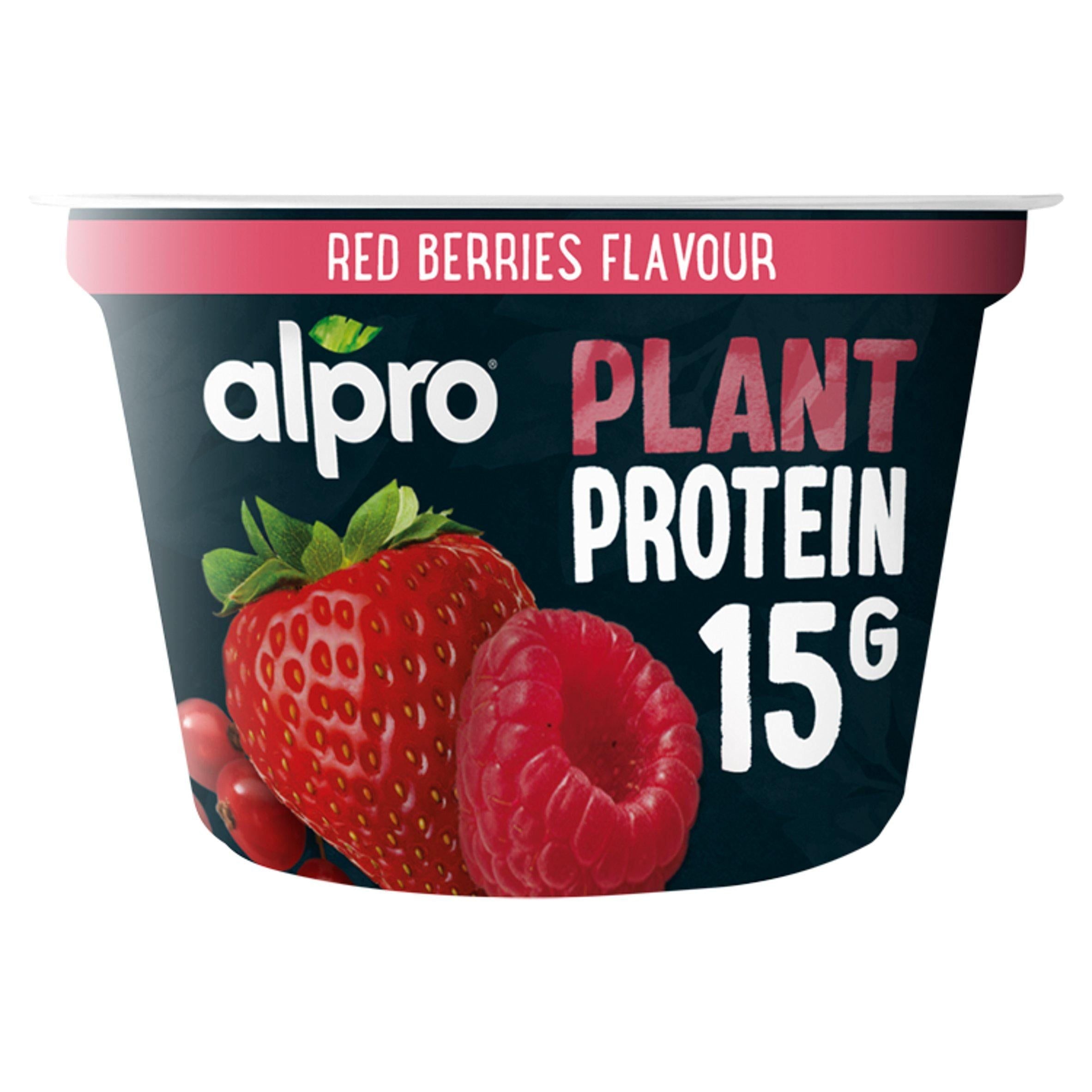 Alpro High Protein Mixed Berries Dairy Free Soya Yoghurt Alternative 200g - McGrocer