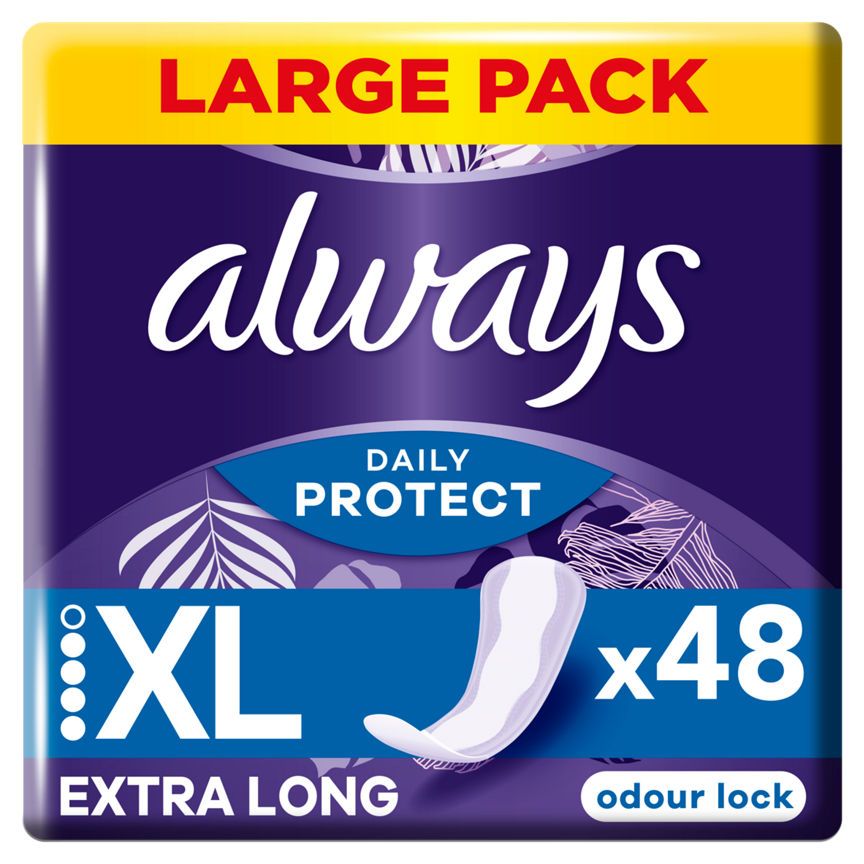 Always Dailies Long Plus Extra Protect Panty Liners - McGrocer