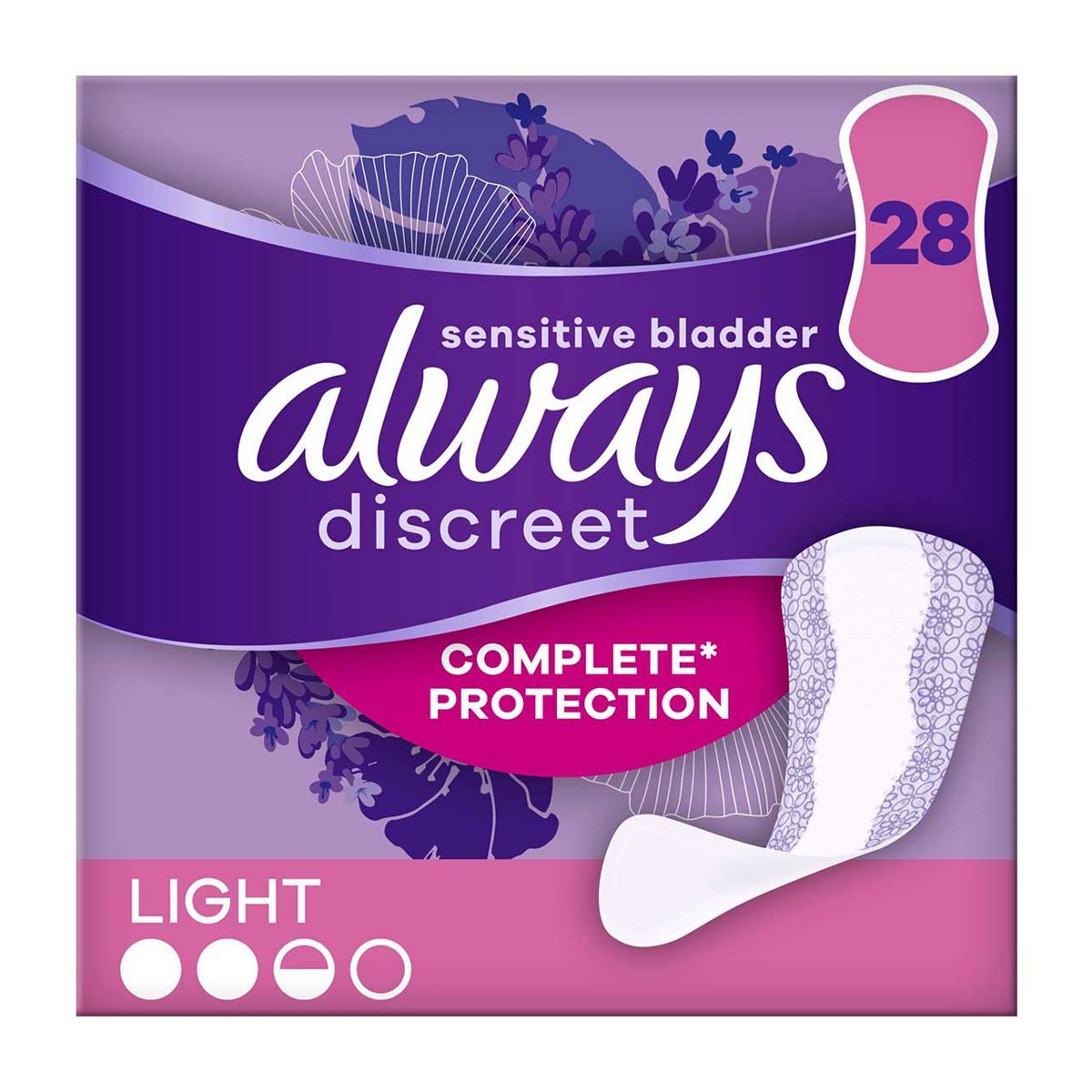 Always Discreet Incontinence Liners Light 28 liners - McGrocer
