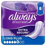 Always Discreet Incontinence Pads Long Plus 8 per pack - McGrocer